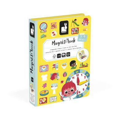 Janod Магнитная книга Учимся называть время 75эл J02724 фото