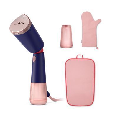 Philips Відпарювач компактний Series 5000, 1400Вт, 120мл, паровий удар -24гр, складана ручка, чохол-рукавичка, колимок, пластик, синій STH5030/20 фото