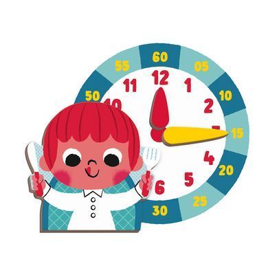 Janod Магнитная книга Учимся называть время 75эл J02724 фото