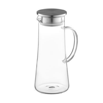 ARDESTO Pitcher with lid 1400ml, borosilicate glass, stainless steel, transparent AR2614BPG фото