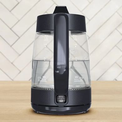 Tefal Electric kettle Tefal Morning Glass Kettle, 1.7L, glass, black KO2G08E0 фото
