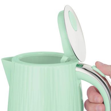 Russell Hobbs Электрочайник Eden, 1.7л, нержавеющая сталь, пластик, фисташковый 27364-70 фото
