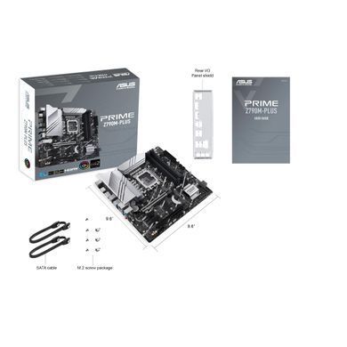 ASUS Материнcька плата PRIME Z790M-PLUS s1700 Z790 4xDDR5 M.2 HDMI DP mATX 90MB1E70-M1EAY0 фото