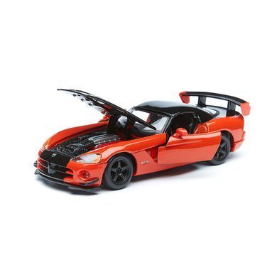 Автомодель - DODGE VIPER SRT10 ACR (ассорті помаранч-чорн металік, червоно-чорн металік, 1:24) 18-22114 фото