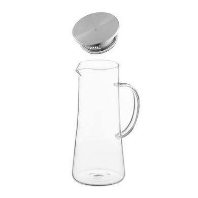 ARDESTO Pitcher with lid 1400ml, borosilicate glass, stainless steel, transparent AR2614BPG фото