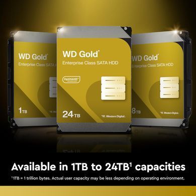 WD Жорсткий диск WD 24TB 3.5" 7200 512MB SATA Gold WD242KRYZ фото