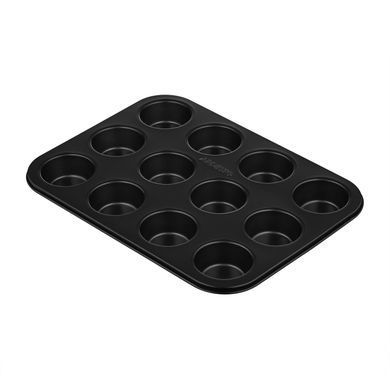 ARDESTO Форма для випікання мафінів Ardesto Gemini, 35х26.5х3см, 12шт, вуглецева сталь, сірий AR2305G фото