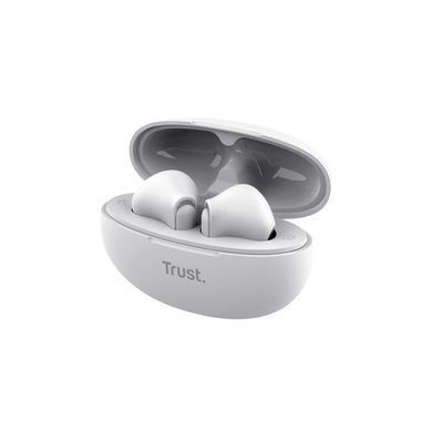 Trust Наушники TWS Yavi Earphones BT 5.3, ENC, SBC, Mic, Белый 25173_TRUST фото
