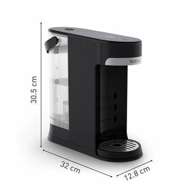 Tefal Електрочайник-диспенсер Tefal Instant Hot Water 2л, 5 темп.реж, миттєве нагрівання, сенc. управління, чорний BR3508E0 фото