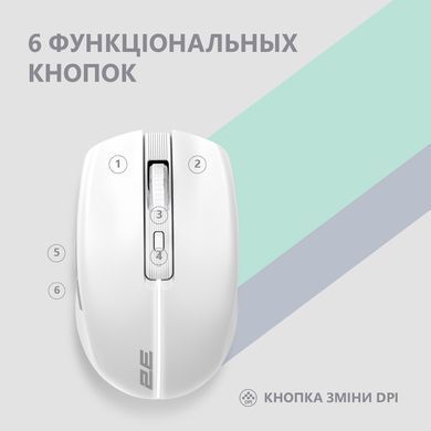 Мышь 2E MF270 Silent Rechargeable WL White 2E-MF270WWH фото