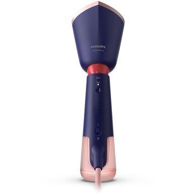 Philips Відпарювач компактний Series 5000, 1400Вт, 120мл, паровий удар -24гр, складана ручка, чохол-рукавичка, колимок, пластик, синій STH5030/20 фото