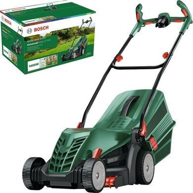 Bosch Газонокосарка мережеваUniversalRotak 37-555 1400Вт 37см 40л 27-50мм 15.5кг 0.600.8A6.501 фото