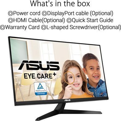 ASUS Монітор 27" VY27UQ 2xHDMI, DP, MM, IPS, 3840x2160, sRGB 99%, AdaptiveSync, HDR10 90LM09U3-B01170 фото