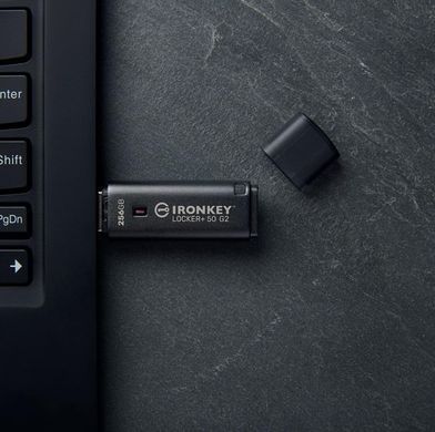 Kingston Накопичувач Kingston 64GB USB 3.2 Type-A Gen1 IronKey Locker+ 50 G2 IKLP50G2/64GB фото