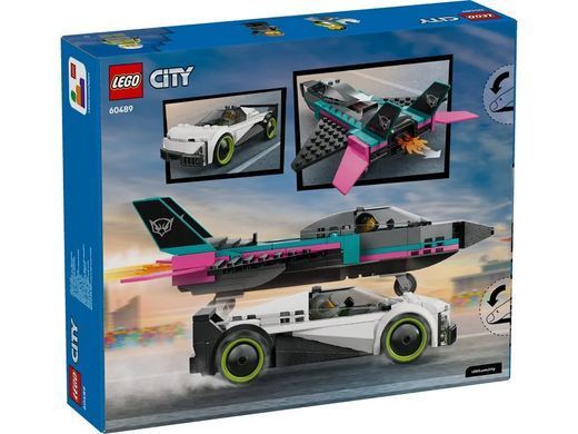 LEGO Конструктор LEGO City Реактивний літак проти автомобіля 60489 фото