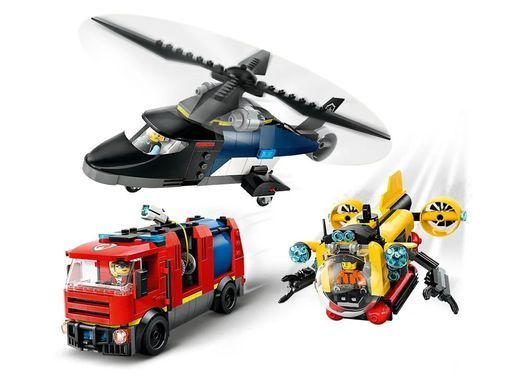 LEGO Конструктор LEGO City Ремікс вертольотів, пожежних машин і підводних човнів 60462 фото