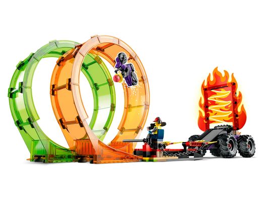 Конструктор LEGO City Stuntz Подвійна петля каскадерської арени 60339 фото
