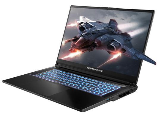 Dream Machines Ноутбук RG5060-17 17.3FHD IPS, Intel U9-275HX, 16GB, F1TB, NVD5060-8, DOS, чорний RG5060-17UA23 фото
