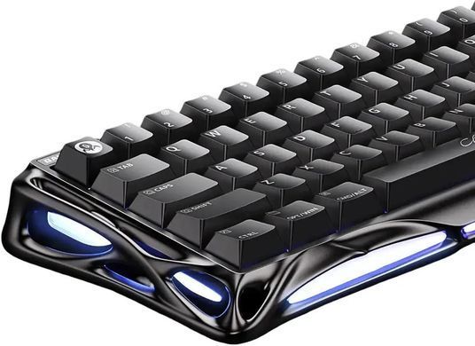 GravaStar Клавіатура магнітна Mercury V60 Pro 60keys, GravaStar Blackcore, USB-A, 8k,RGB, Interstellar Silver GSV60PRO_XTAL_BLK фото