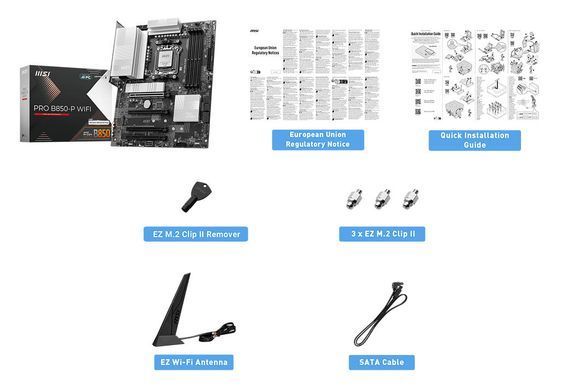 MSI Материнcька плата PRO B850-P WIFI sAM5 B850 4xDDR5 M.2 HDMI WiFi BT ATX 911-7E56-021 фото