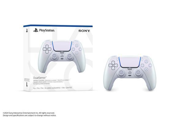 PlayStation Геймпад 5 Dualsense BT, Chrome Pearl 1000050600 фото