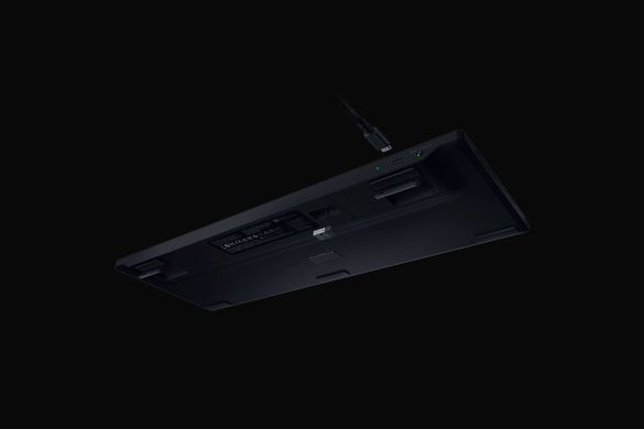 Razer Razer Keyboard mechanical BlackWidow V4 Low-profile HyperSpeed, 104key, Green Switch, USB-A/WL/BT, EN, RGB, black RZ03-05270100-R3M1 фото