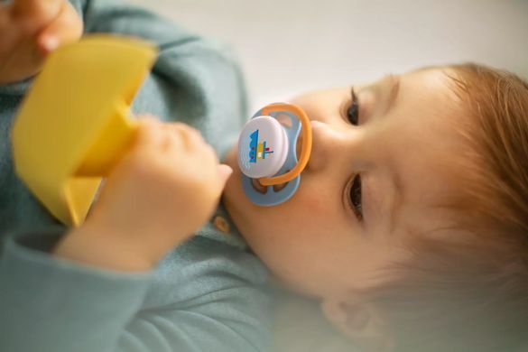 AVENT ПУСТУШКА ULTRA AIR 0-6МІС, ОРТОДОНТИЧНА, 2ШТ, I LOVE ДЛЯ ХЛОПЧИКІВ SCF080/01 фото