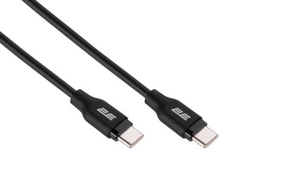 2E Кабель USB-C - USB-C Glow 60W 1m Black 2E-CCCC-BL фото