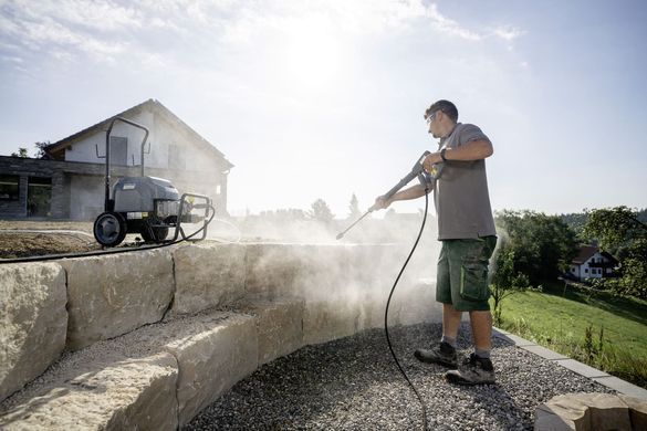 Karcher Mini high pressure washer HD 6/15-4 M Classic 3400W 70-150bar 450-600l/h hose 10m 51.6kg 1.367-900.0 фото