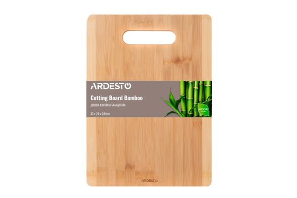 Дошка кухонна Ardesto Midori, 33*24*0.9 см, бамбук AR1433BM фото