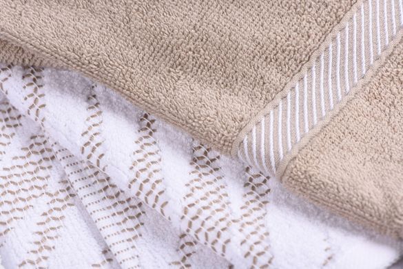 ARDESTO Набір кухонних рушників SuperSoft, махрові, беж, 2х40х60см, 100% бавовна