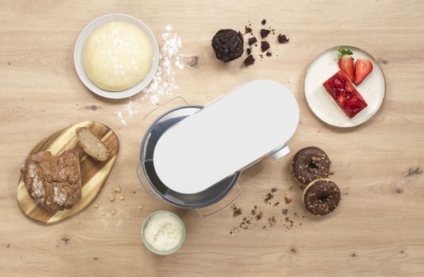 Gorenje Кухонная машина 800Вт, чаша-металл, корпус-металл, насадок-3, белый MMC800CW фото