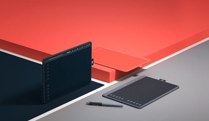 Huion Графический планшет 10"x6.35" HS611, USB-C, серый HS611 фото