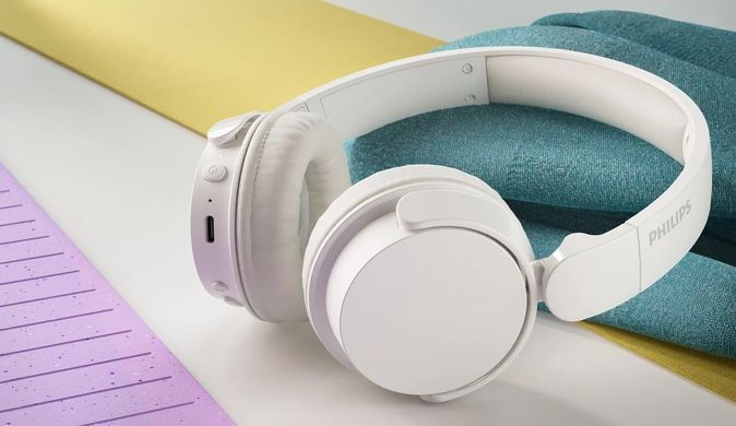 Philips Навушники On-ear TAH4209 BT 5.3, Wireless, Mic, Білий TAH4209WT/00 фото