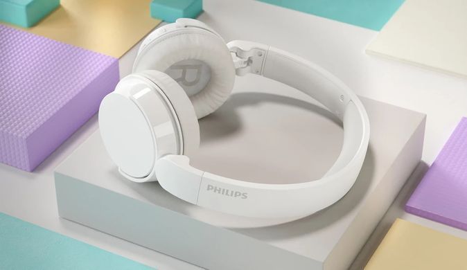 Philips Навушники On-ear TAH4209 BT 5.3, Wireless, Mic, Білий TAH4209WT/00 фото