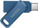 Накопитель SanDisk 128GB USB 3.1 Type-A + Type-C Ultra Dual Drive Go Navy Blue 3 - магазин Coolbaba Toys