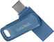 Накопичувач SanDisk 128GB USB 3.1 Type-A + Type-C Ultra Dual Drive Go Navy Blue 2 - магазин Coolbaba Toys