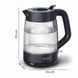 Tefal Electric kettle Tefal Morning Glass Kettle, 1.7L, glass, black 4 - магазин Coolbaba Toys