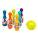 Игровой набор - СВЕРКАЮЩИЙ БОУЛИНГ (красный, 6 кеглей, шар, подставка) 6 - магазин Coolbaba Toys