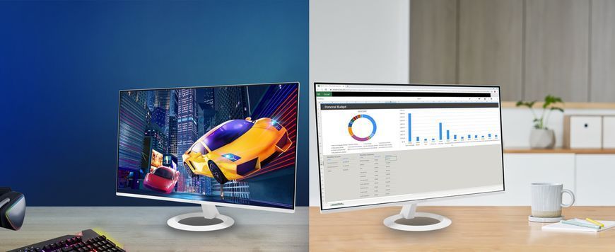 ASUS Монітор Asus 23.8" VZ249HG-W D-Sub, HDMI, Audio, IPS, 120Hz, 1ms, sRGB 99%, AdaptiveSync, білий 90LM0BV2-B01A71 фото