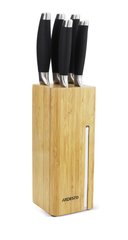 Набір ножів Ardesto Gemini 6 пр., нерж.сталь, пластик, блок: бамбук, нерж. Сталь AR2106SB фото