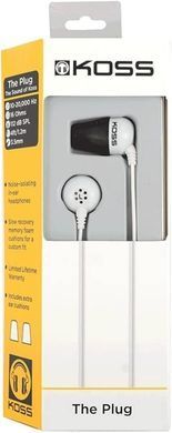 Koss Наушники The Plug Noise Isolating White 196809.101 фото