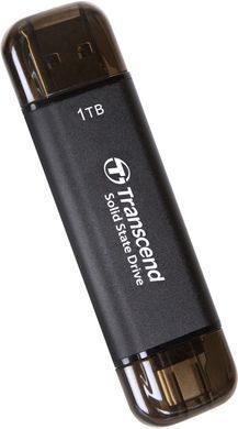 Transcend Портативный SSD Transcend 1TB USB 3.1 Gen 2 Type-A + Type-C ESD310 Черный TS1TESD310C фото