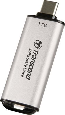 Transcend Портативний SSD 1TB USB 3.1 Gen 2 Type-C ESD300 Silver TS1TESD300S фото
