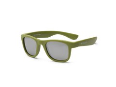 Дитячі сонцезахисні окуляри Koolsun кольору хакі серії Wave (Розмір: 1+) KS-WAOB001 фото