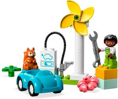 Конструктор LEGO DUPLO Town Вітрова турбіна та електромобіль 10985 фото