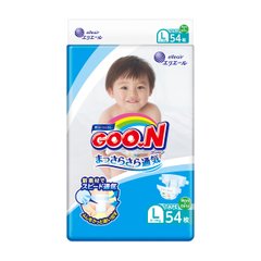 Підгузки GOO.N для дітей 9-14 кг (розмір L, на липучках, унісекс, 54 шт) - купити в інтернет-магазині Coolbaba Toys