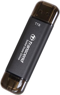 Transcend Портативный SSD Transcend 1TB USB 3.1 Gen 2 Type-A + Type-C ESD310 Черный TS1TESD310C фото