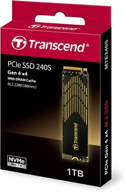 Накопичувач SSD Transcend M.2 1TB PCIe 4.0 MTE240S + розсіювач тепла TS1TMTE240S фото