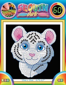 Sequin Art Набор для творчества 60 Белый тигр SA1326 фото
